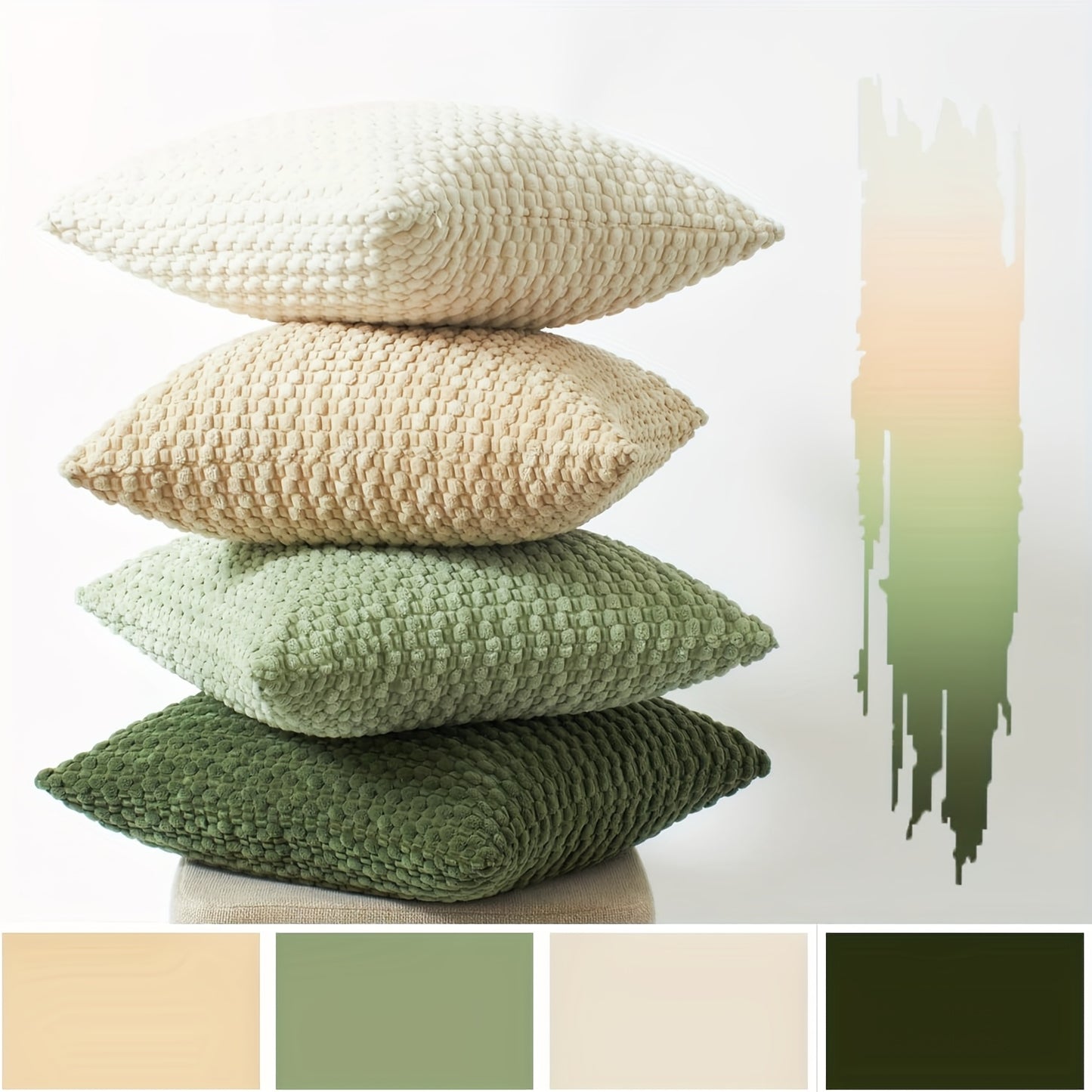 Set de 4 Fundas de Cojín de Terciopelo Doble Cara – Elegancia y Comodidad para Tu Sala o Recámara 🛋️💖