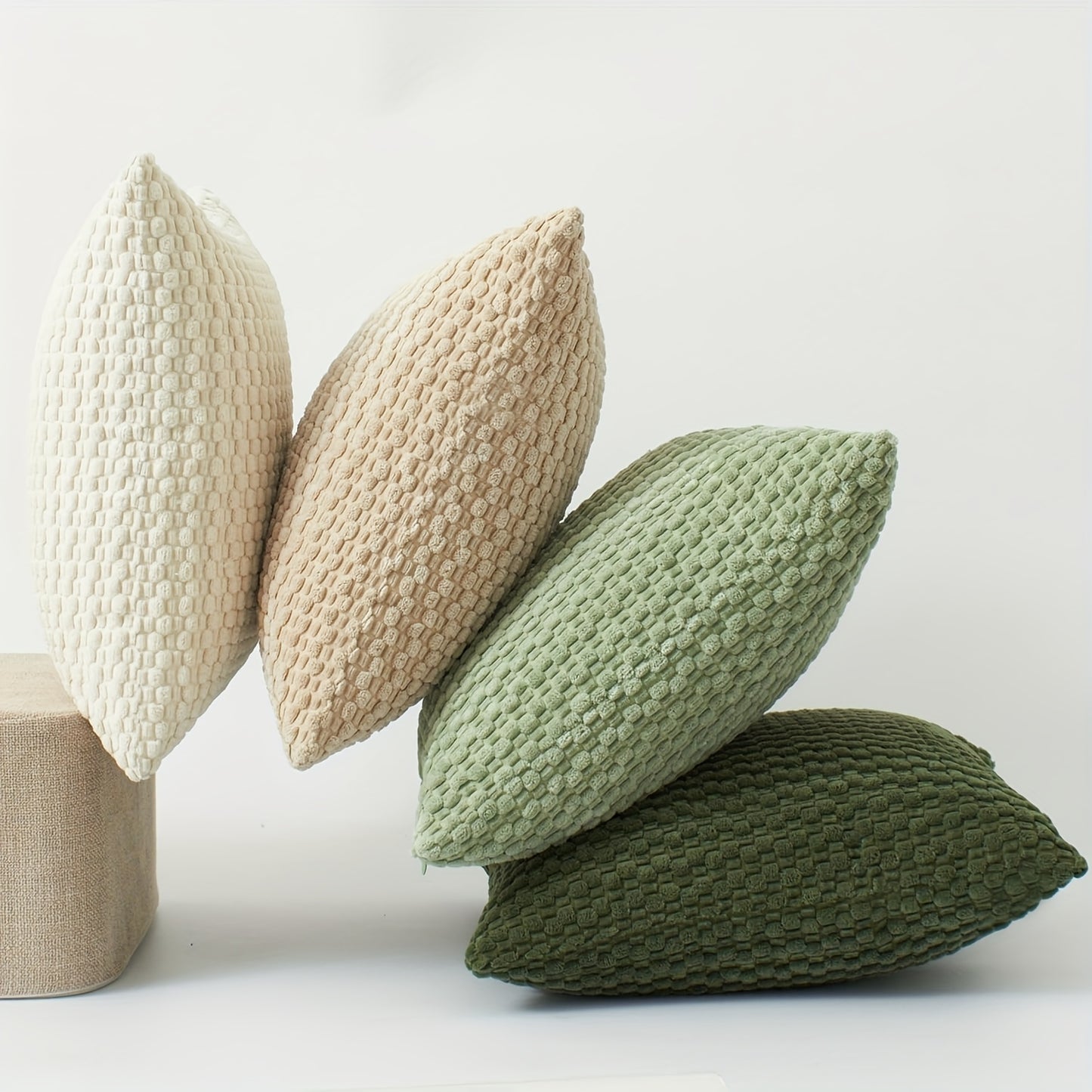 Set de 4 Fundas de Cojín de Terciopelo Doble Cara – Elegancia y Comodidad para Tu Sala o Recámara 🛋️💖