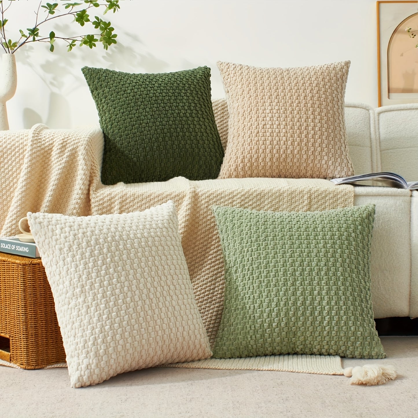 Set de 4 Fundas de Cojín de Terciopelo Doble Cara – Elegancia y Comodidad para Tu Sala o Recámara 🛋️💖