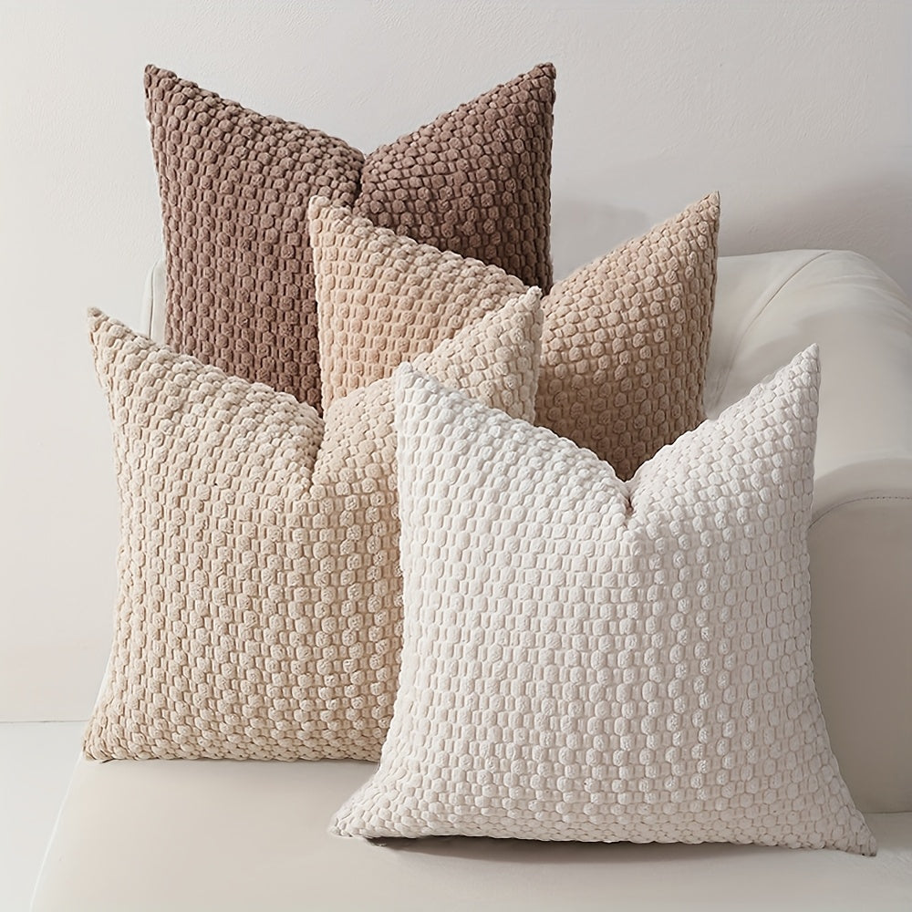 Set de 4 Fundas de Cojín de Terciopelo Doble Cara – Elegancia y Comodidad para Tu Sala o Recámara 🛋️💖