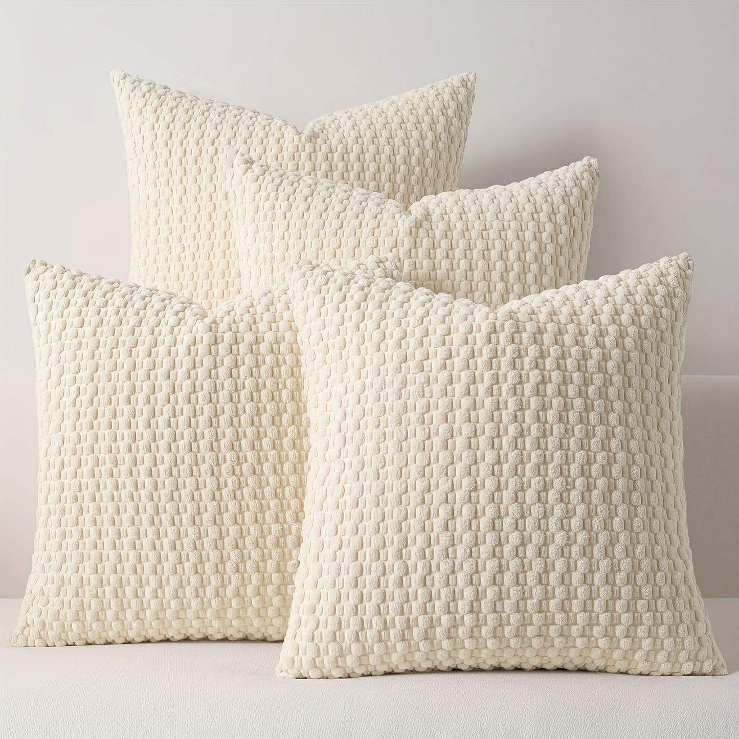 Set de 4 Fundas de Cojín de Terciopelo Doble Cara – Elegancia y Comodidad para Tu Sala o Recámara 🛋️💖