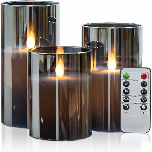Set 3 Velas LED sin Llama con Control Remoto – Ambiente Romántico sin Complicaciones 🕯️💖