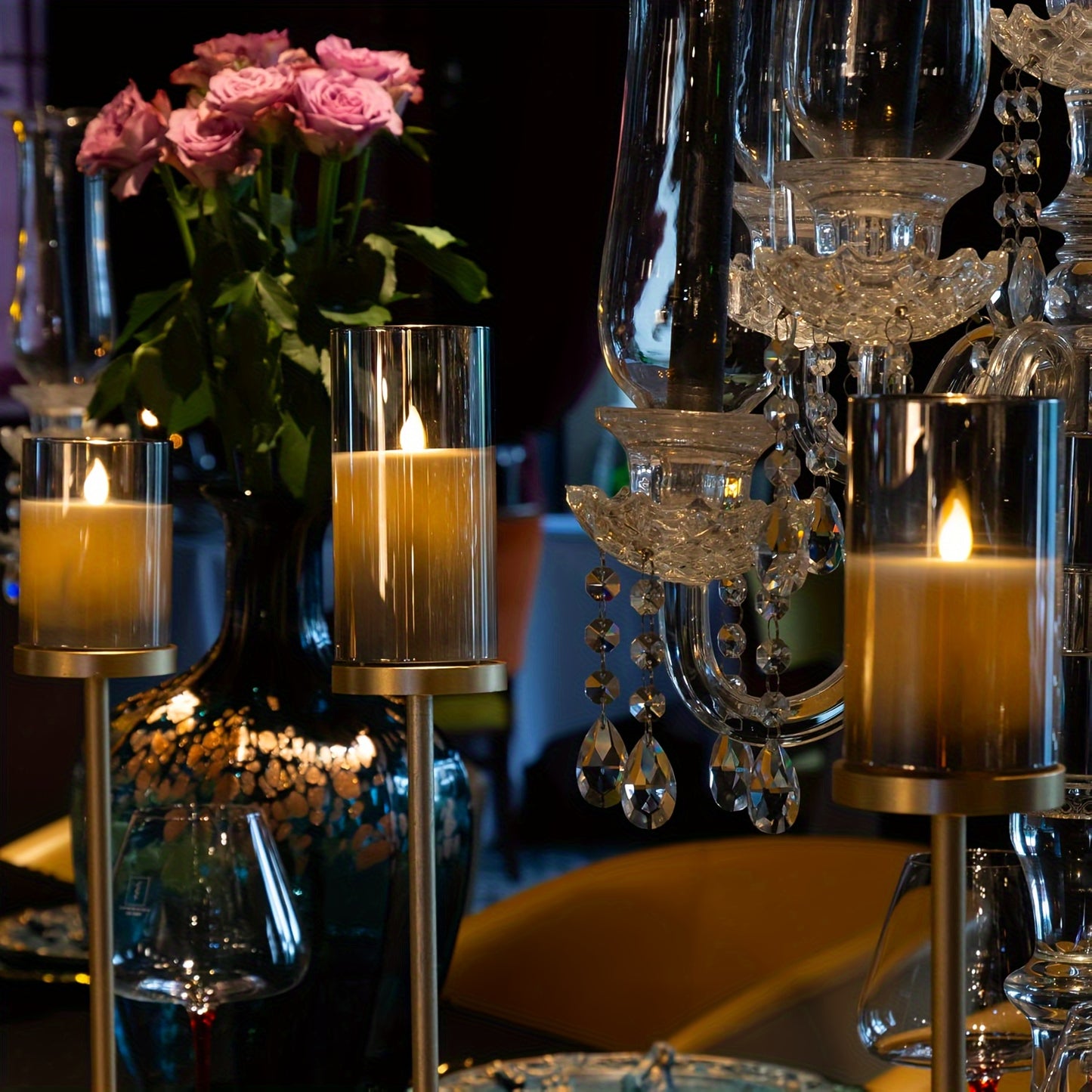 Set 3 Velas LED sin Llama con Control Remoto – Ambiente Romántico sin Complicaciones 🕯️💖