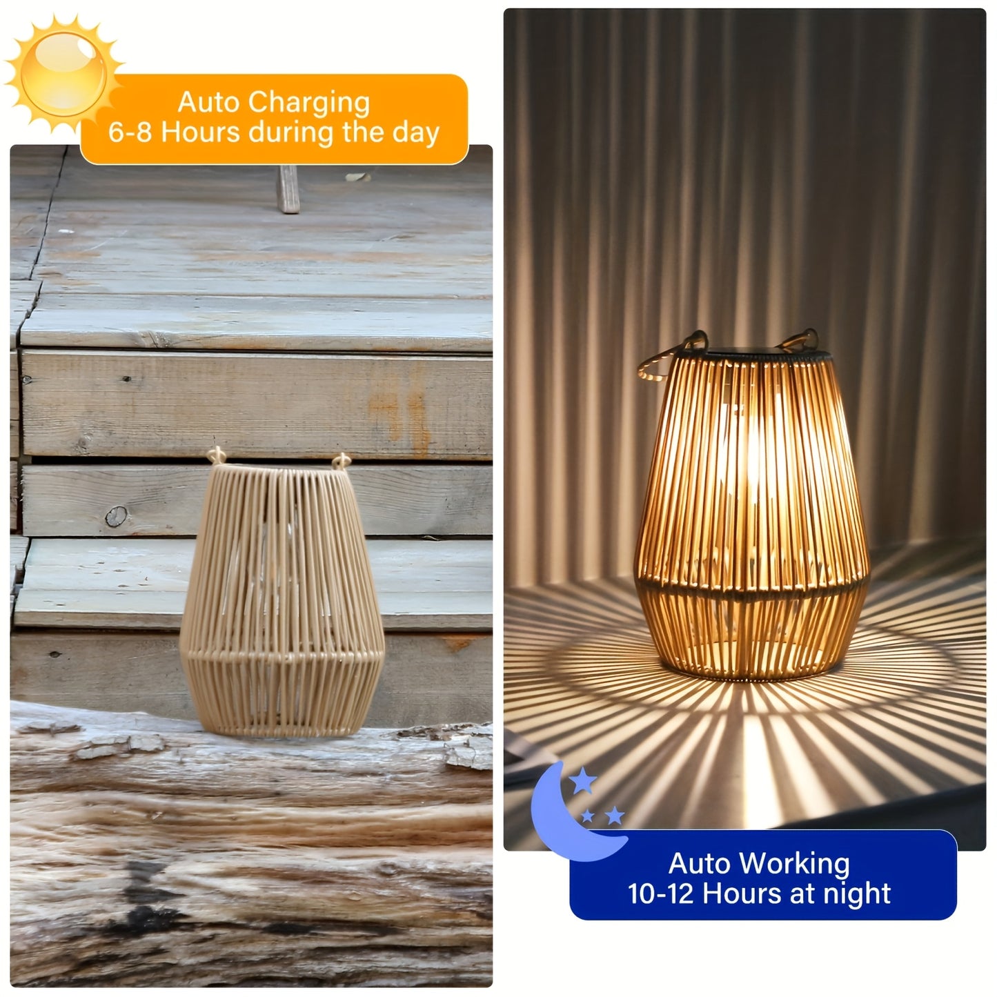 Lámpara Solar para Exterior (1/2/4 piezas) | Iluminación decorativa para jardín
✨ Decora, ilumina y ahorra energía — dale un toque mágico a tus noches al aire libre.