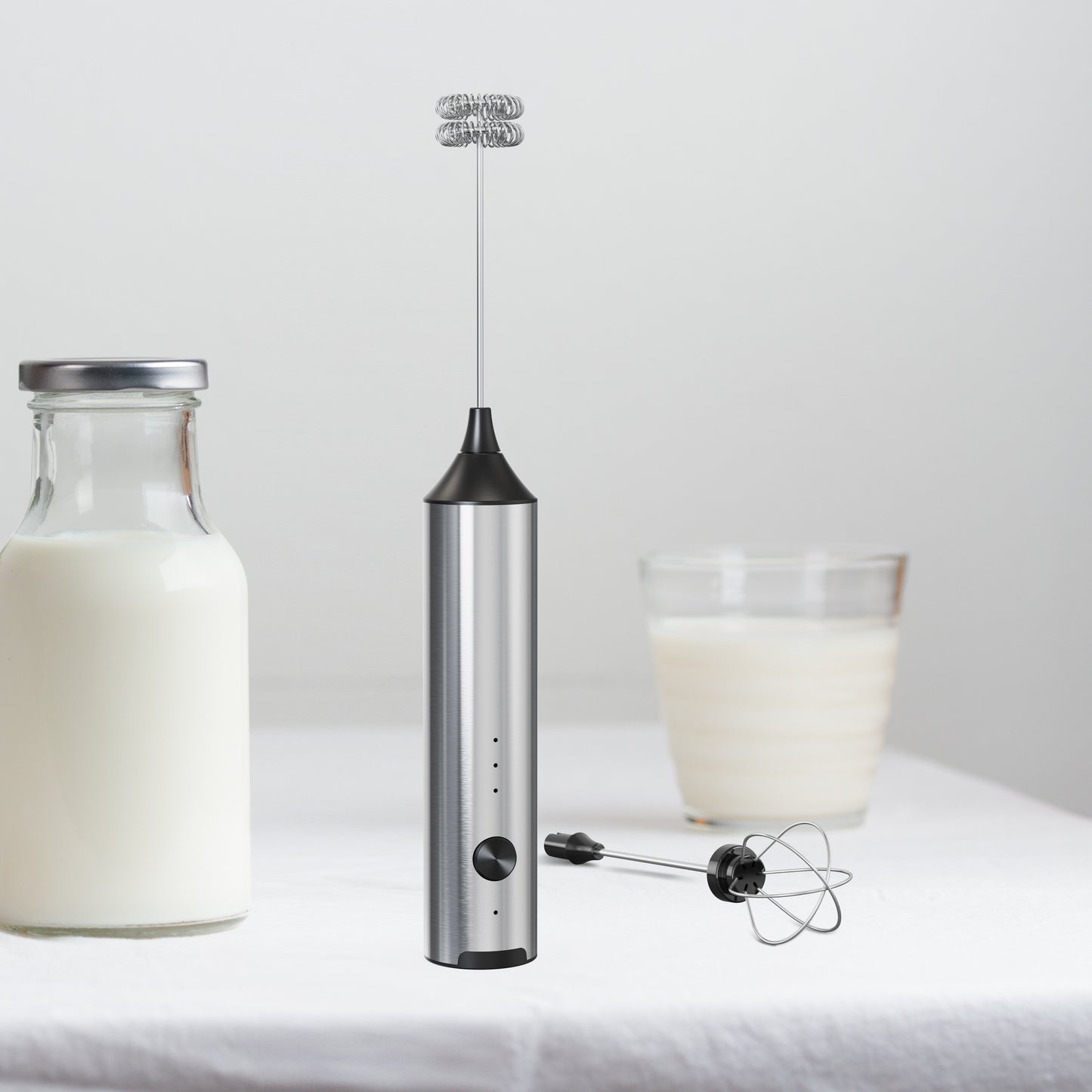 ⚡ Batidor de Leche Recargable – 3 Velocidades, ¡Espuma Perfecta!