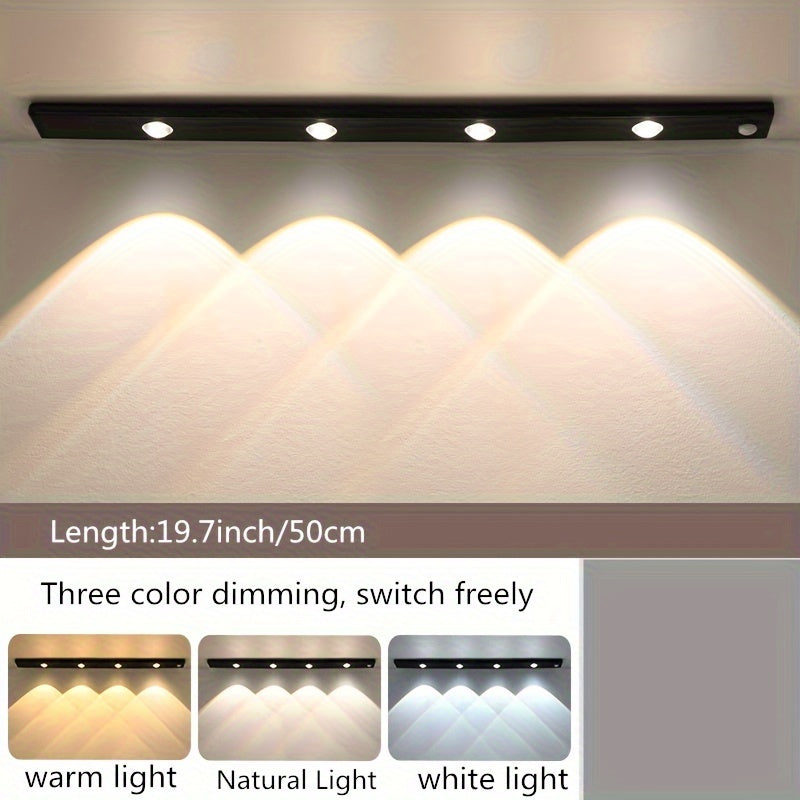 💡🚶‍♂️ Luz LED con Sensor de Movimiento | Inalámbrica & Recargable 🔋✨