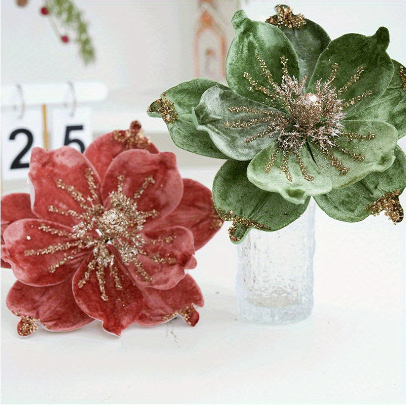 🎯 Magnolias Brillantes Multifunción - De Navidad a Bodas
✨ Tela con glitter • 📦 Plegables para almacenar • 🎄 Árbol • 💒 Centros de mesa • 🎉 Año Nuevo • 🔋 Libres de batería