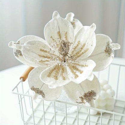 🎯 Magnolias Brillantes Multifunción - De Navidad a Bodas
✨ Tela con glitter • 📦 Plegables para almacenar • 🎄 Árbol • 💒 Centros de mesa • 🎉 Año Nuevo • 🔋 Libres de batería