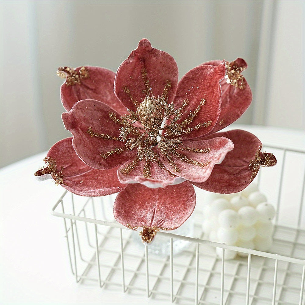 🎯 Magnolias Brillantes Multifunción - De Navidad a Bodas
✨ Tela con glitter • 📦 Plegables para almacenar • 🎄 Árbol • 💒 Centros de mesa • 🎉 Año Nuevo • 🔋 Libres de batería
