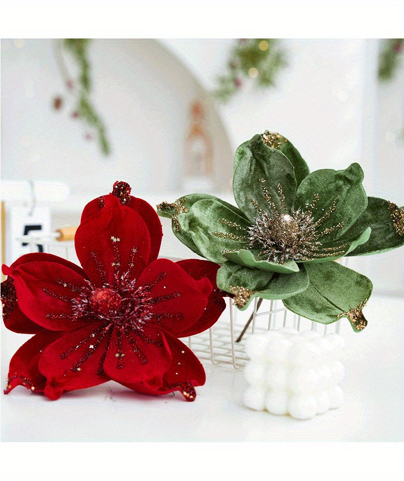 🎯 Magnolias Brillantes Multifunción - De Navidad a Bodas
✨ Tela con glitter • 📦 Plegables para almacenar • 🎄 Árbol • 💒 Centros de mesa • 🎉 Año Nuevo • 🔋 Libres de batería