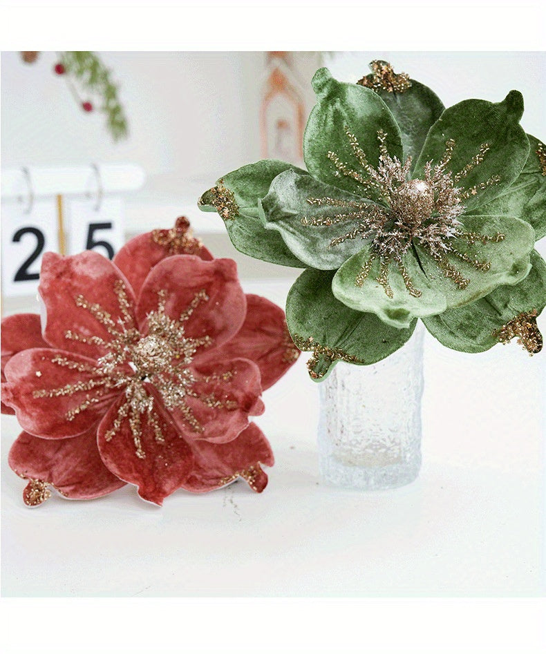 🎯 Magnolias Brillantes Multifunción - De Navidad a Bodas
✨ Tela con glitter • 📦 Plegables para almacenar • 🎄 Árbol • 💒 Centros de mesa • 🎉 Año Nuevo • 🔋 Libres de batería
