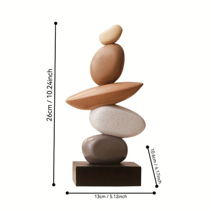 Escultura Decorativa de Piedras Apiladas – Equilibrio Natural para Tu Hogar 🪨🌿