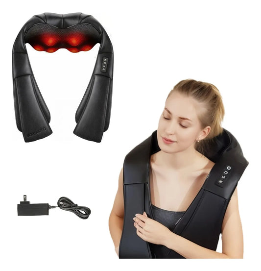 🖤 Masajeador Shiatsu con Calor | Relájate en Casa