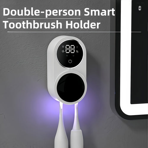 Portacepillos Inteligente con Luz Sanitizante – Orden, Higiene y Estilo en Tu Baño 🦷✨
