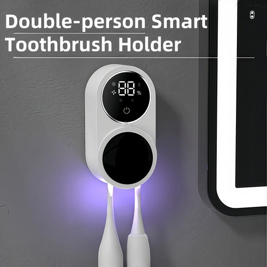 Portacepillos Inteligente con Luz Sanitizante – Orden, Higiene y Estilo en Tu Baño 🦷✨