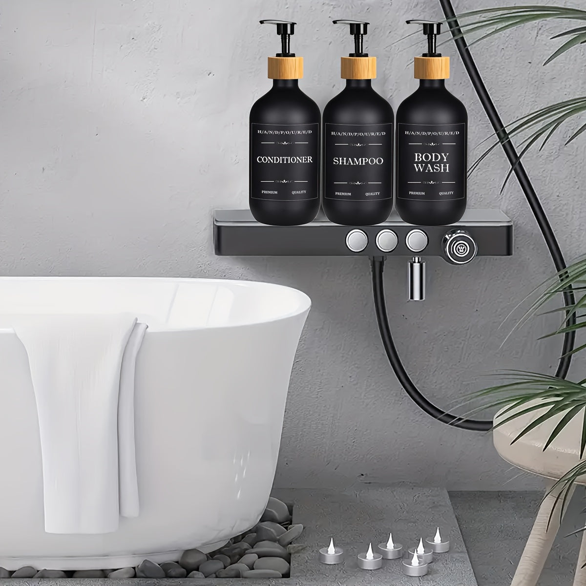 Set 3 en 1 Dispensadores para Baño – Organiza y Dale Estilo a Tu Rutina Diaria 🛁✨