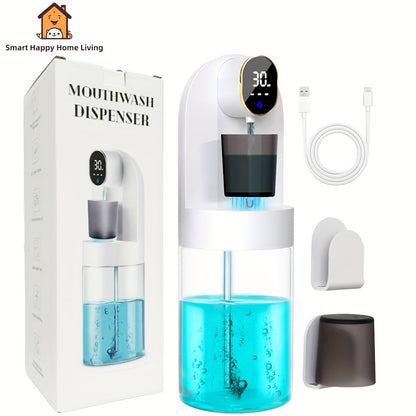 🪥 SmartTouch – Dispensador Automático de Enjuague Bucal 💧
4 Modos Ajustables ⚙️ | Depósito Transparente 600 ml 🥂 con Vasos Magnéticos | Diseño Antigoteo & Higiénico 🛡 | Organizador Moderno de Baño en B