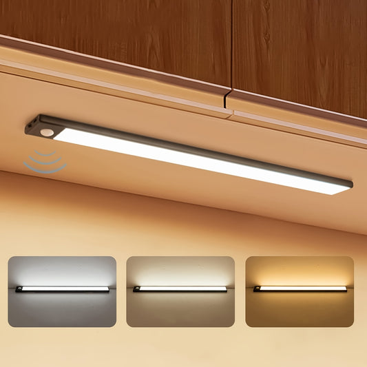 🌙💡Luz LED con Sensor de Movimiento| 3 Tonos de Luz + Recargable 🔄 🌙