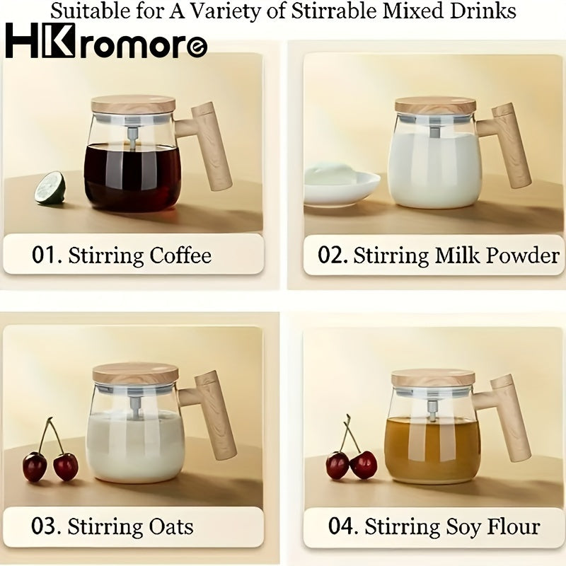 ☕ Taza Mezcladora Automática – Ideal para Café, Leche o Proteína, Taza Recargable 🔋 con Mezclador