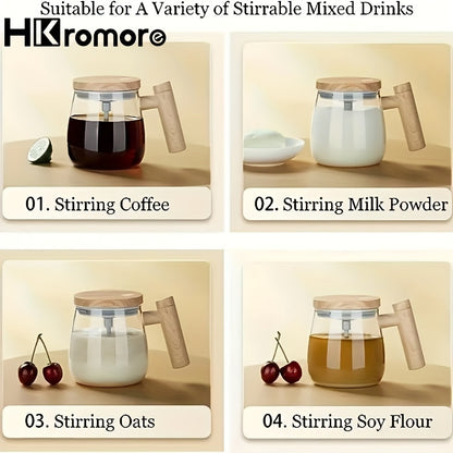 ☕ Taza Mezcladora Automática – Ideal para Café, Leche o Proteína, Taza Recargable 🔋 con Mezclador