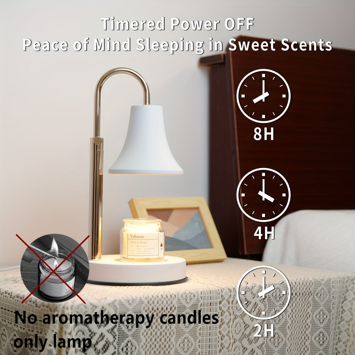 🕯️💖 Lámpara Aromática Regulable con Temporizador | Elegancia & Romance ✨