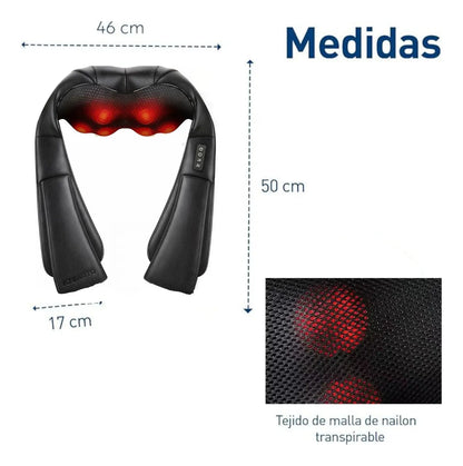 🖤 Masajeador Shiatsu con Calor | Relájate en Casa