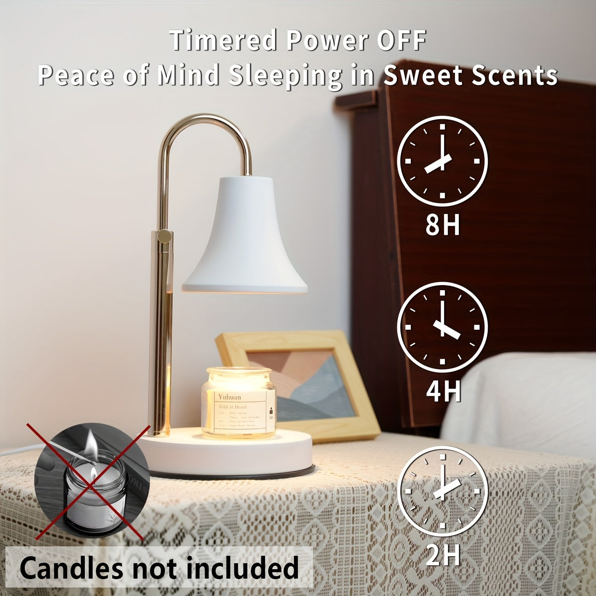 🕯️💖 Lámpara Aromática Regulable con Temporizador | Elegancia & Romance ✨