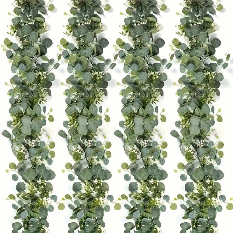 Guirnalda de Eucalipto Artificial Plateado – Toque Natural y Chic para Tu Hogar y Eventos 🌿✨