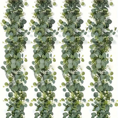 Guirnalda de Eucalipto Artificial Plateado – Toque Natural y Chic para Tu Hogar y Eventos 🌿✨