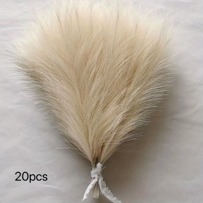 Set de 20 Ramas de Pampas Artificiales – Dale un Toque Boho Chic a Tu Espacio 🌾✨