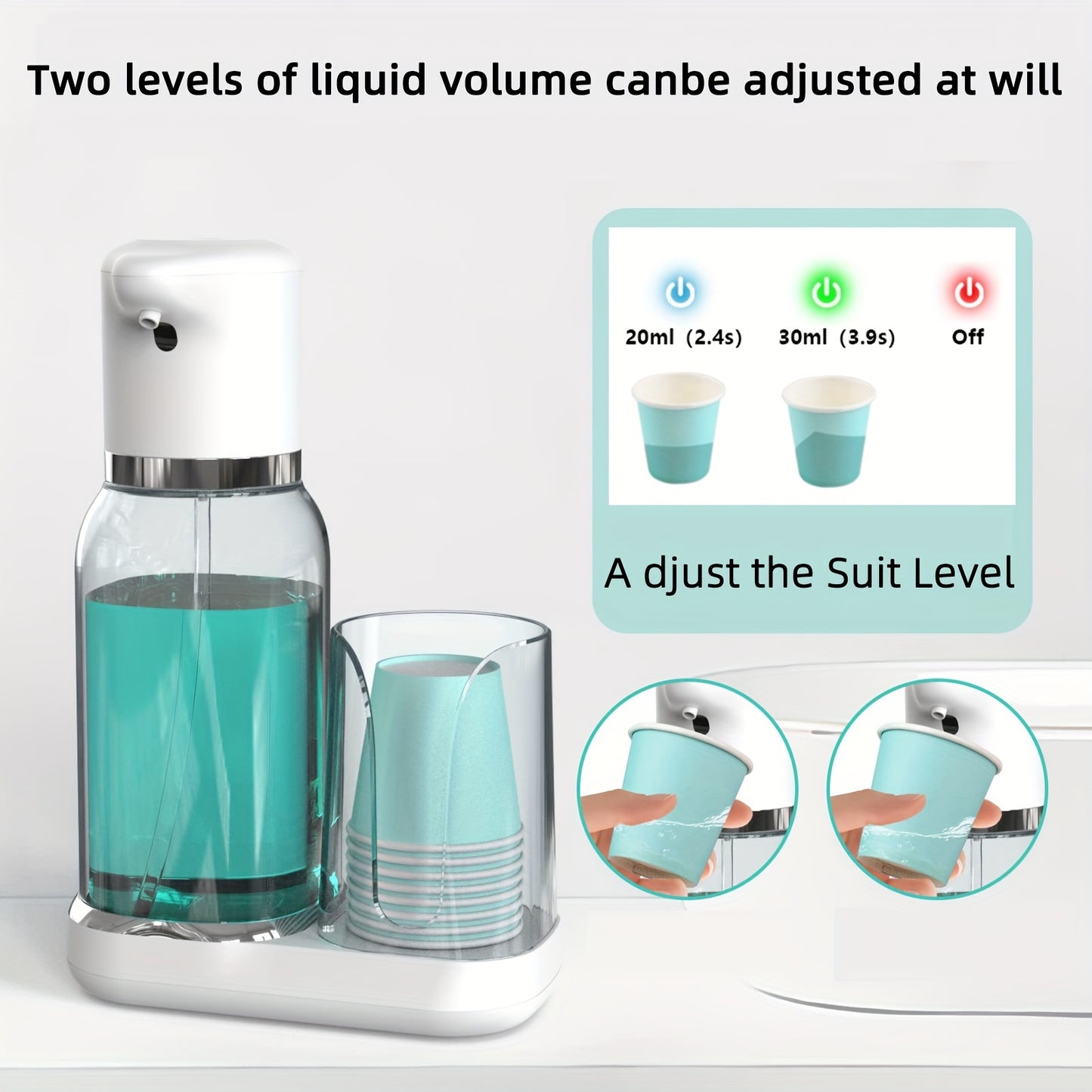🧴✨ Dispensador Automático de Enjuague Bucal – 750ml