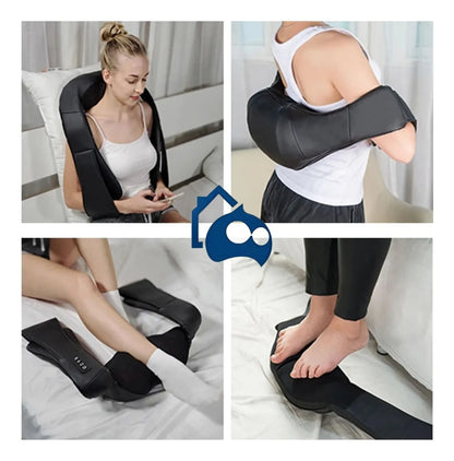🖤 Masajeador Shiatsu con Calor | Relájate en Casa