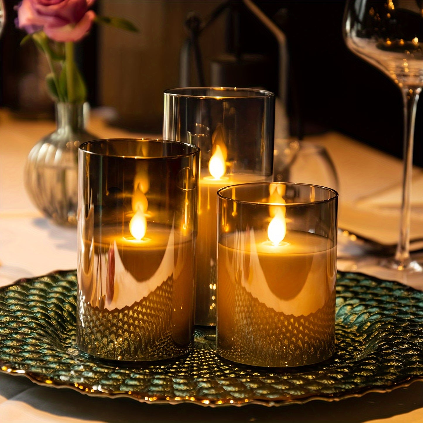 Set 3 Velas LED sin Llama con Control Remoto – Ambiente Romántico sin Complicaciones 🕯️💖