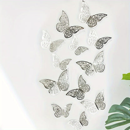 Set 12 Mariposas 3D Adhesivas – Decora y Transforma Tus Paredes con Magia 🦋✨