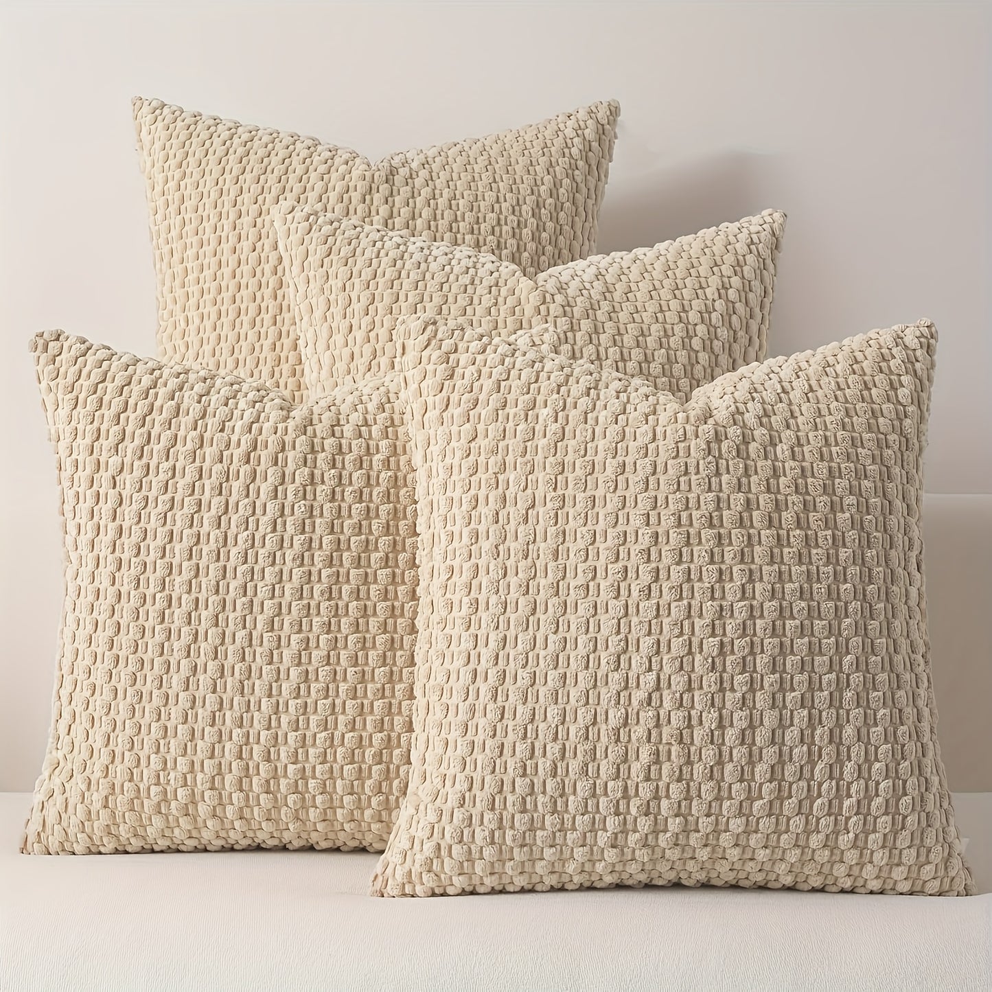 Set de 4 Fundas de Cojín de Terciopelo Doble Cara – Elegancia y Comodidad para Tu Sala o Recámara 🛋️💖