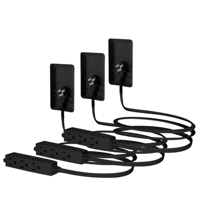 🔥 Regleta Ultra-Plana Negra | Solución Inteligente para Espacios Reducidos
📏 Cable 3 pies + 🛡️ tapa protectora • 🪑 Perfecta detrás de muebles y cocina • ⭐ Certificación ETL