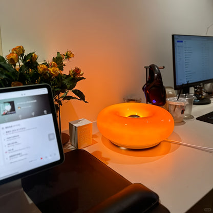 Crea el Ambiente Perfecto en Segundos – Lámpara Donut LED con 6 Brillos y 3 Tonos que Amarás 💡🧡