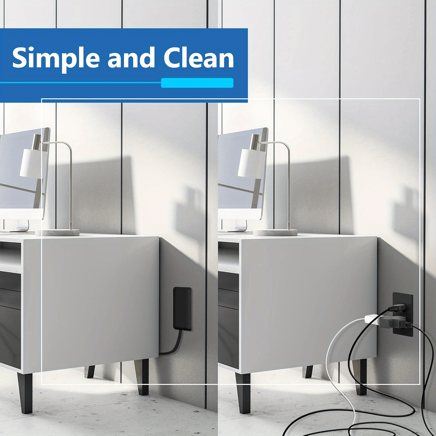 🔥 Regleta Ultra-Plana Negra | Solución Inteligente para Espacios Reducidos
📏 Cable 3 pies + 🛡️ tapa protectora • 🪑 Perfecta detrás de muebles y cocina • ⭐ Certificación ETL