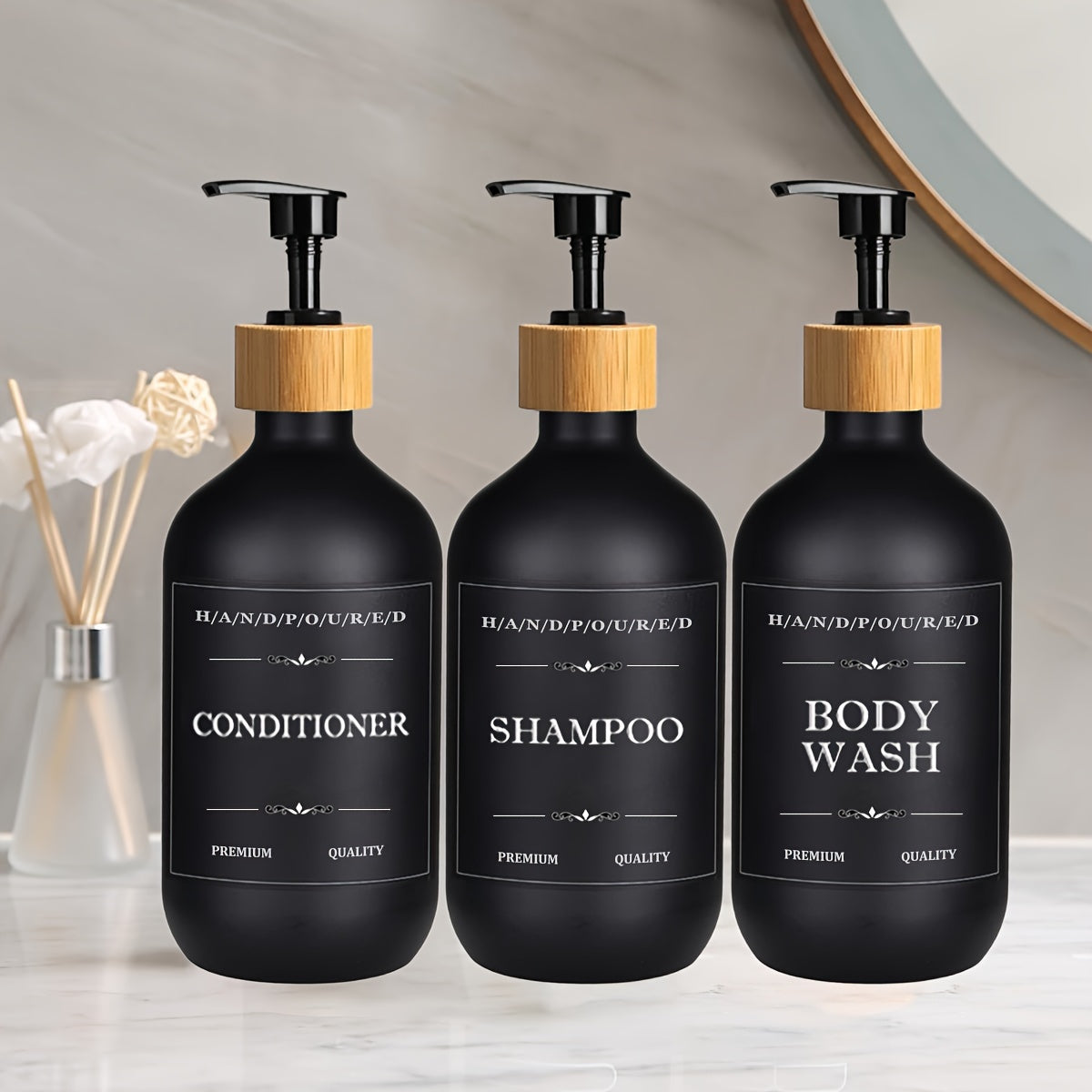 Set 3 en 1 Dispensadores para Baño – Organiza y Dale Estilo a Tu Rutina Diaria 🛁✨