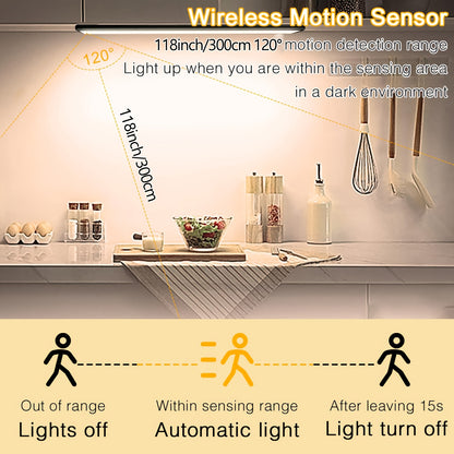 🌙💡Luz LED con Sensor de Movimiento| 3 Tonos de Luz + Recargable 🔄 🌙