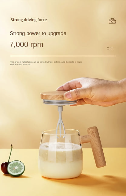 ☕ Taza Mezcladora Automática – Ideal para Café, Leche o Proteína, Taza Recargable 🔋 con Mezclador