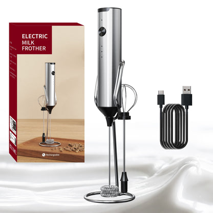 ⚡ Batidor de Leche Recargable – 3 Velocidades, ¡Espuma Perfecta!