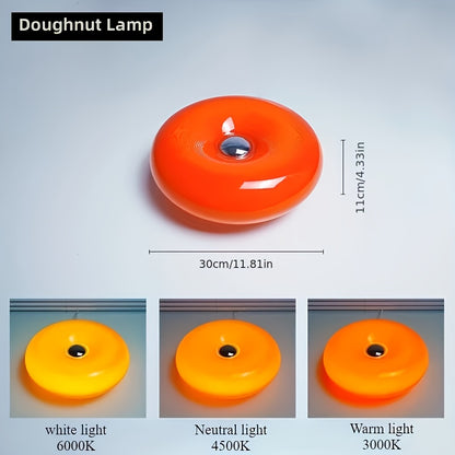 Crea el Ambiente Perfecto en Segundos – Lámpara Donut LED con 6 Brillos y 3 Tonos que Amarás 💡🧡