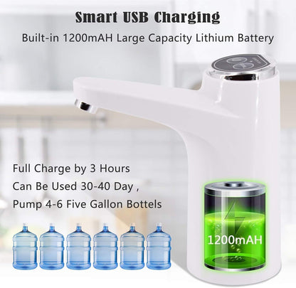 ¡Recarga y Disfruta! Dispensador Eléctrico para Garrafones 2-5 Gal USB 🔋💧
