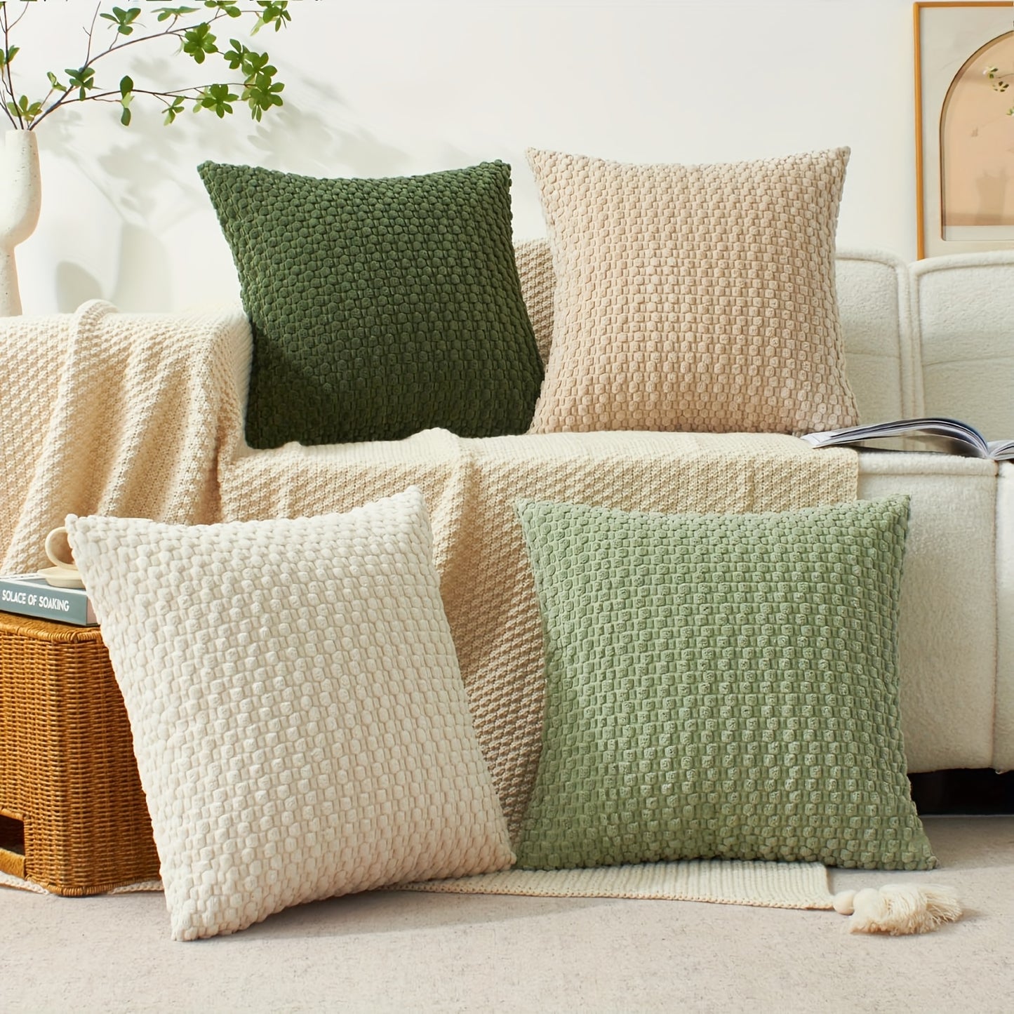 Set de 4 Fundas de Cojín de Terciopelo Doble Cara – Elegancia y Comodidad para Tu Sala o Recámara 🛋️💖
