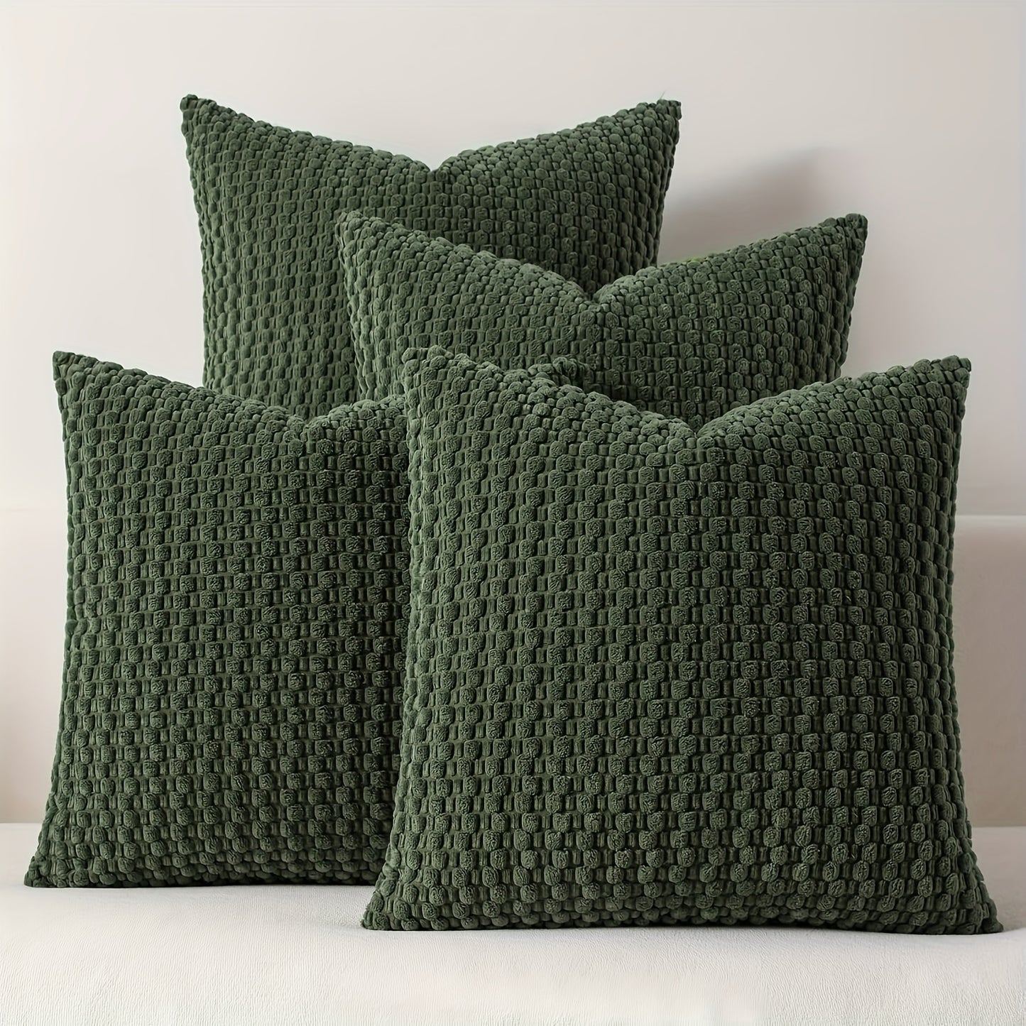 Set de 4 Fundas de Cojín de Terciopelo Doble Cara – Elegancia y Comodidad para Tu Sala o Recámara 🛋️💖