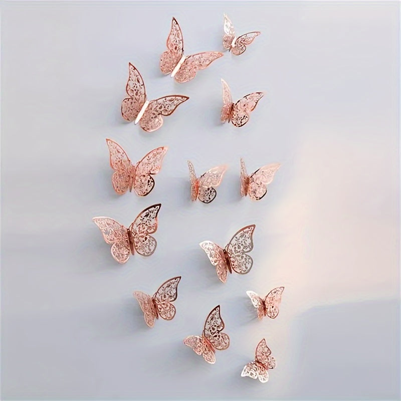 Set 12 Mariposas 3D Adhesivas – Decora y Transforma Tus Paredes con Magia 🦋✨