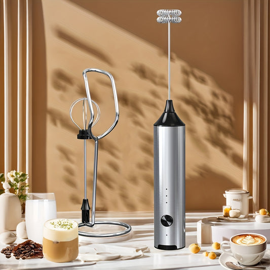 ⚡ Batidor de Leche Recargable – 3 Velocidades, ¡Espuma Perfecta!