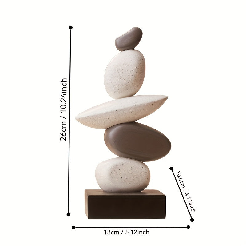 Escultura Decorativa de Piedras Apiladas – Equilibrio Natural para Tu Hogar 🪨🌿