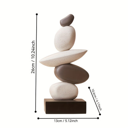 Escultura Decorativa de Piedras Apiladas – Equilibrio Natural para Tu Hogar 🪨🌿